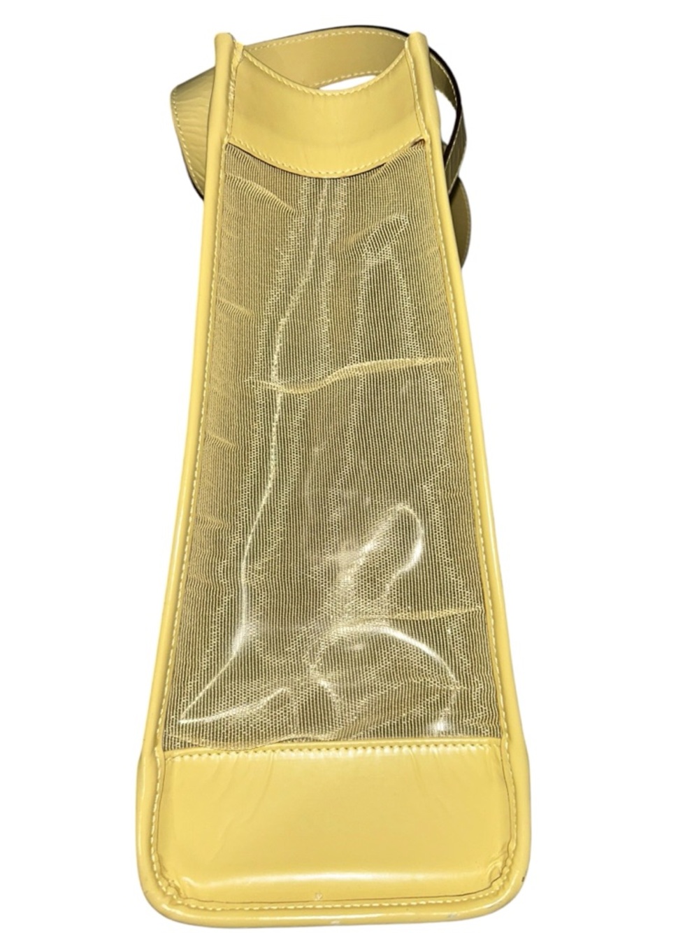 Tom Ford Gucci Mesh Tote Handbag Retro Yellow Vintage GUC Matching Pouch - Picture 8 of 15